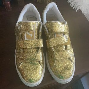 Glitter gold puma